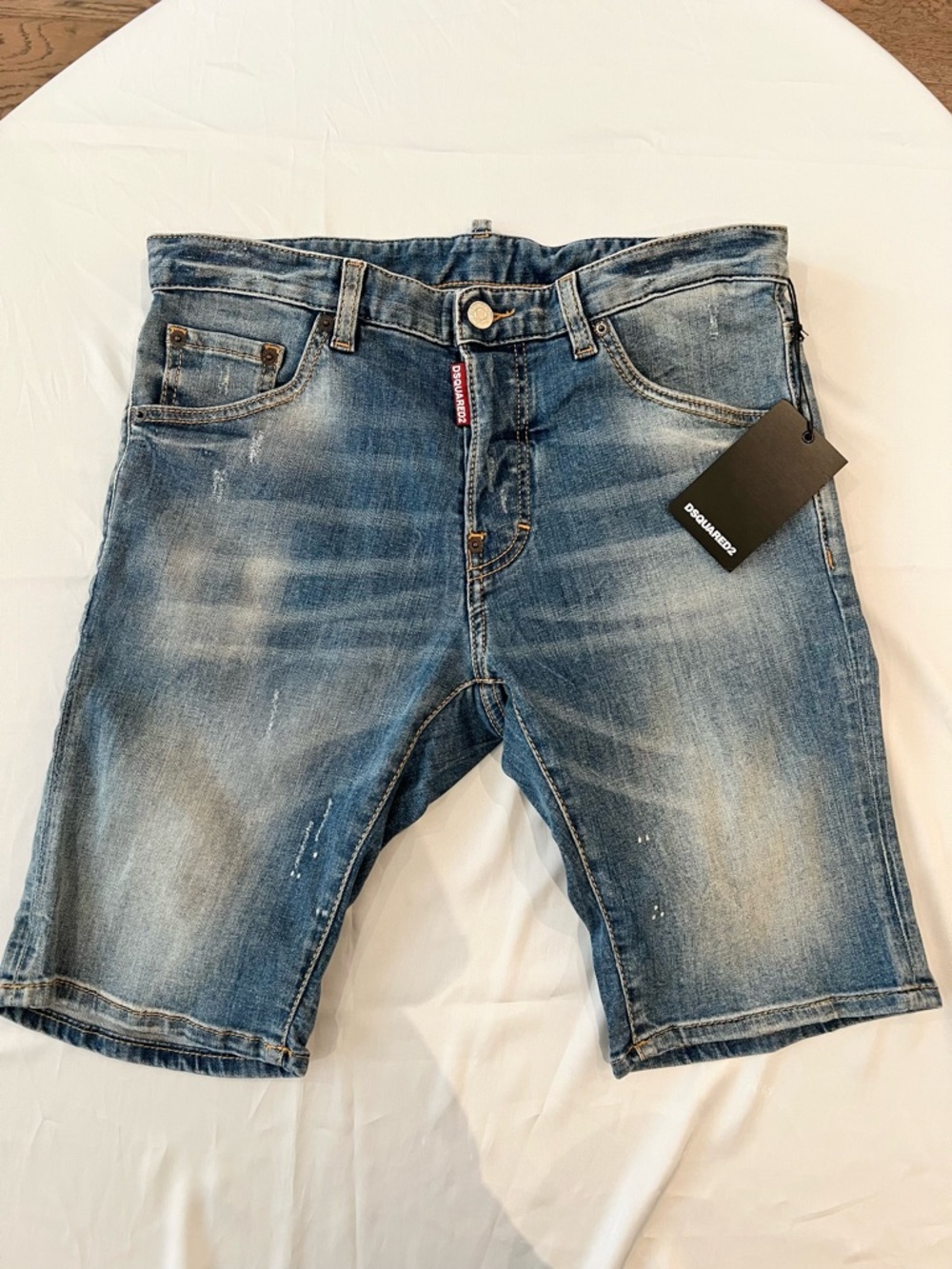 Dsquared2 Kids Youth Blue Denim Shorts